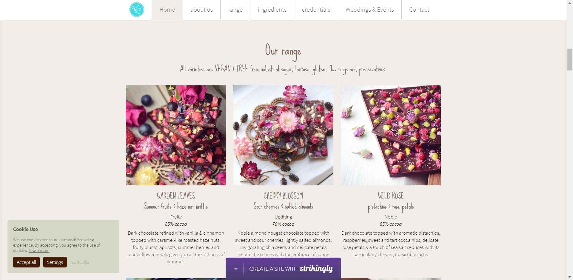 Strikingly Site Valentina Chocolate Strikingly Site Valentina Chocolate